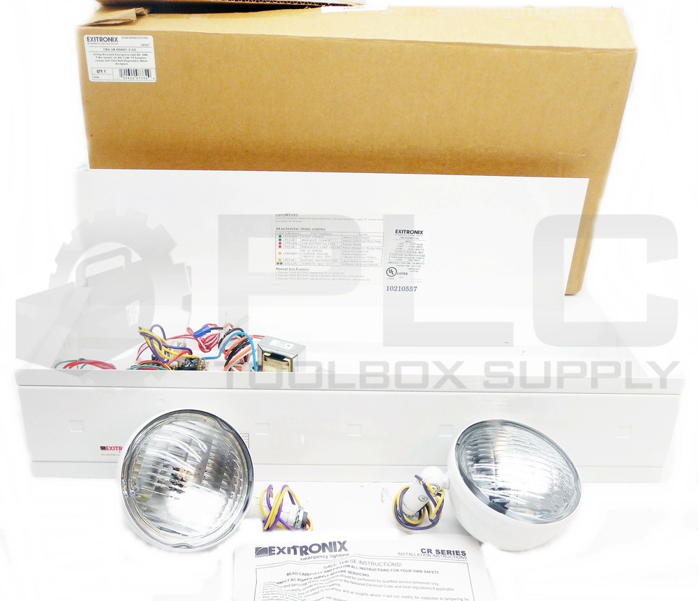 NEW EXITRONIX CR6-18-D0607-2-G2 EMERGENCY LIGHT
