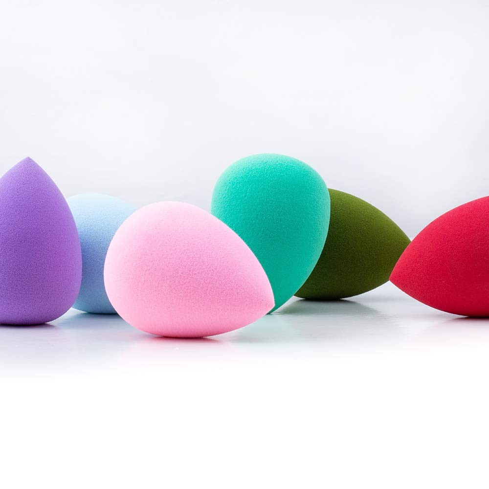 10 Pcs Perfect Makeup Sponge Set Blender Flawless for Liquid, Multi-Colored Beau