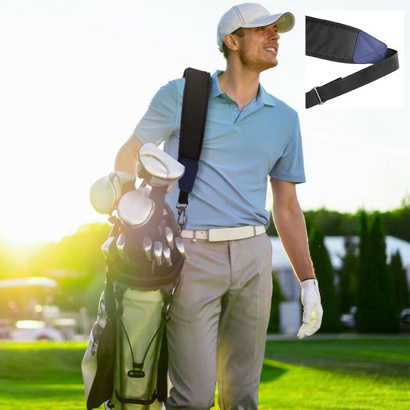 Adjustable Shoulder Strap Golf Padded Black/Blue Replacement Shoulder Bag Straps