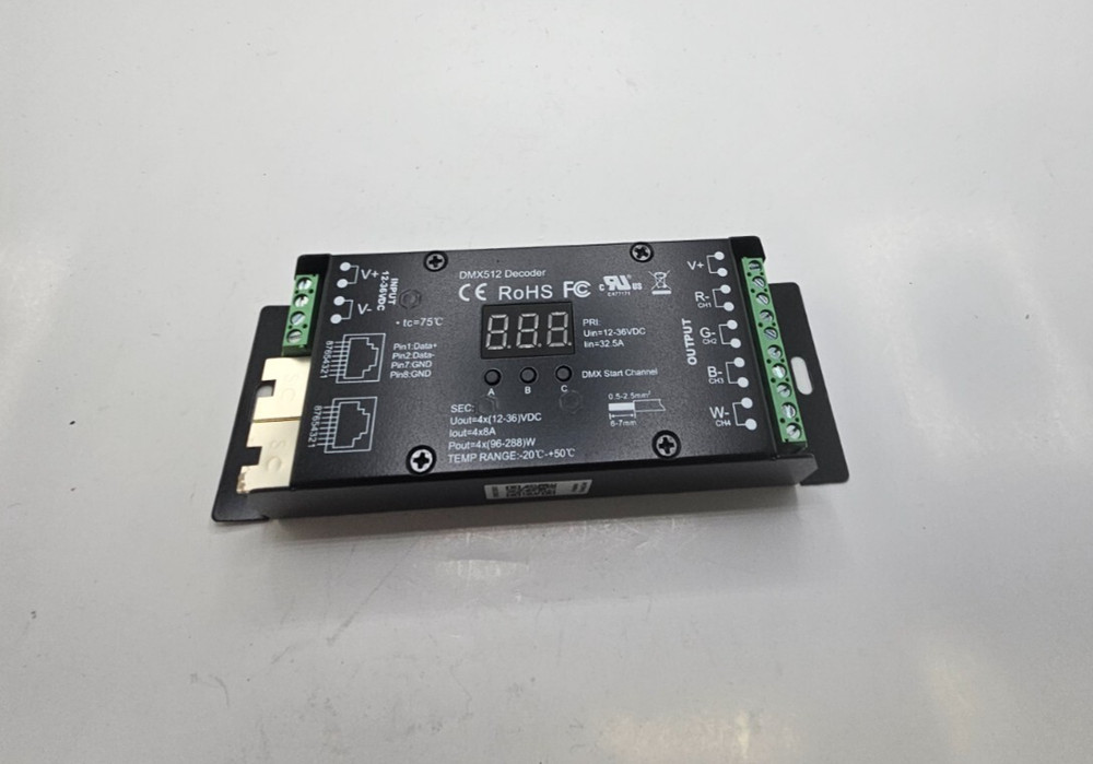 DMX512 Decoder 6CH Channel RGBW Controller led stage Dj lighting CMOS Output