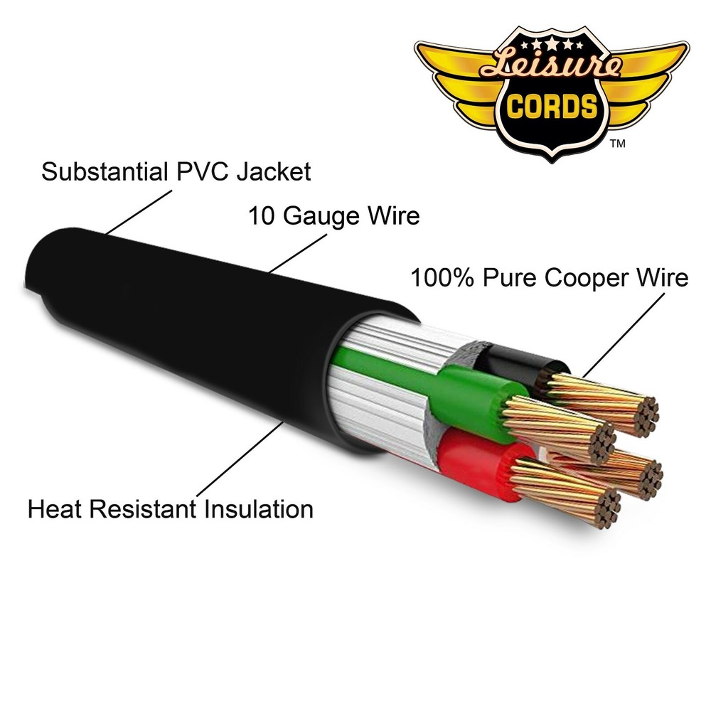 RV Generator Power Adapter 30AMP Male 3-Prong Plug to 3x 15 AMP Female 18IN cord