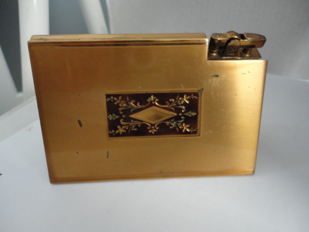 c1939 RONSON "ULTRACASE" CIGARETTE CASE LIGHTER Dureum & ENAMEL