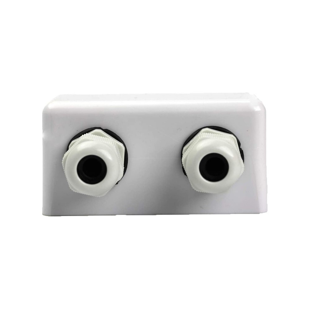 U.S. Solid Waterproof Cable Entry Gland For RV Panel Setup 2-Port ABS Box