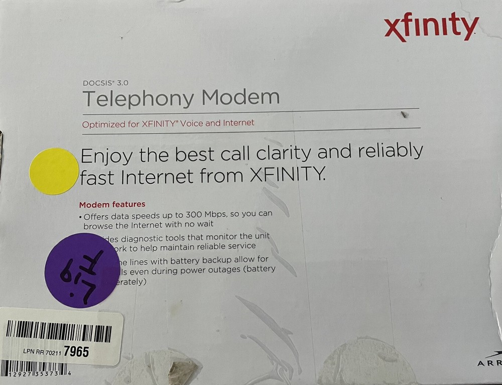 XFINITY MODEM - INTERNET AND PHONE