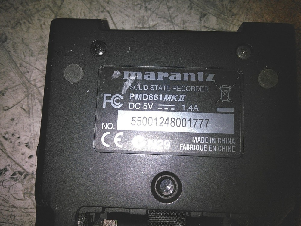 Defective Marantz Professional PMD661 MKII Solid State Recorder No SD AS-IS