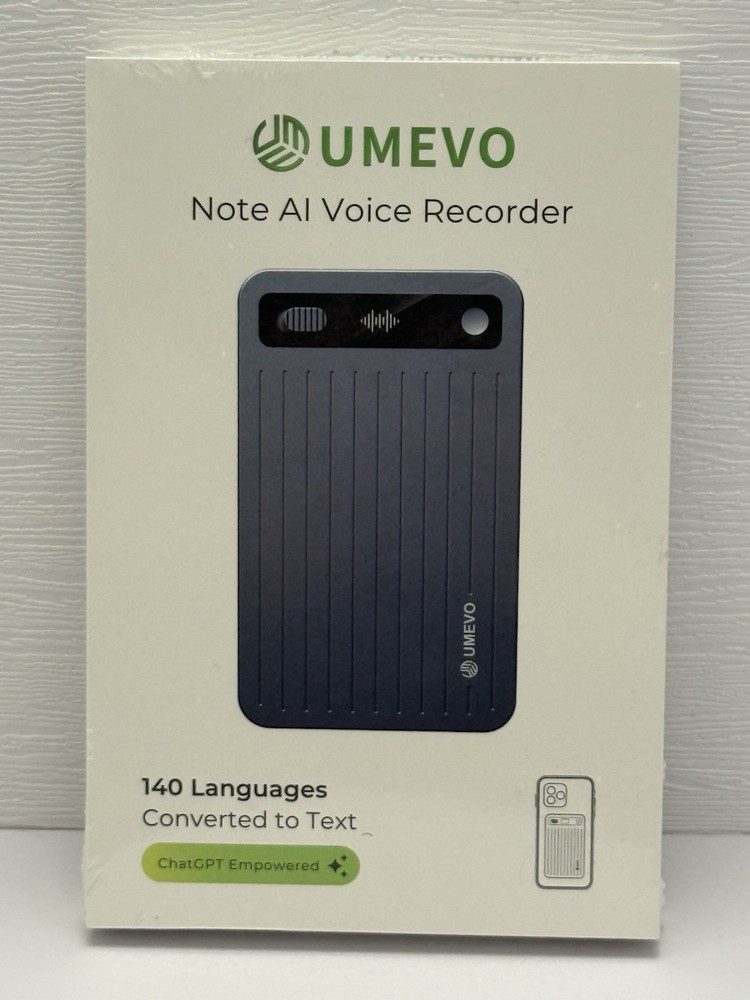 UMEVO Note Plus Al-Powered Voice Recorder with App Control, 40 Hours Black