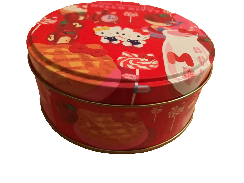 Hokka Hello Kitty 50th Anniversary Empty Biscuit Tin 2.11oz/(60g) READ
