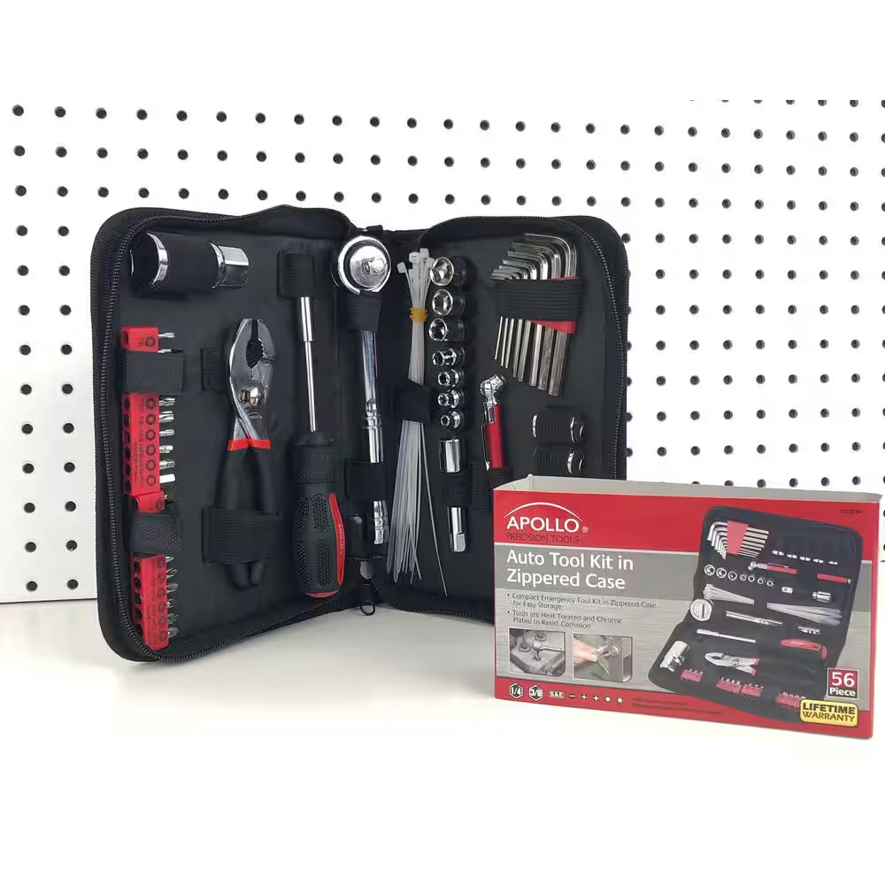 Auto Tool Set in Zipper Case (56-Piece)