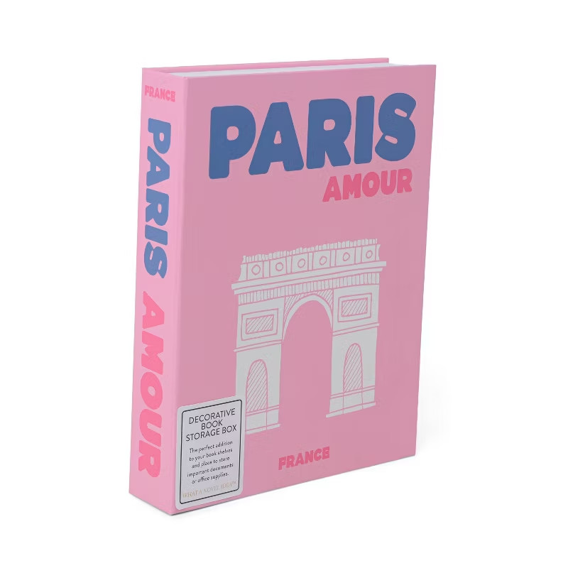 Paris Book Decorative Storage Keepsake Box NEW!