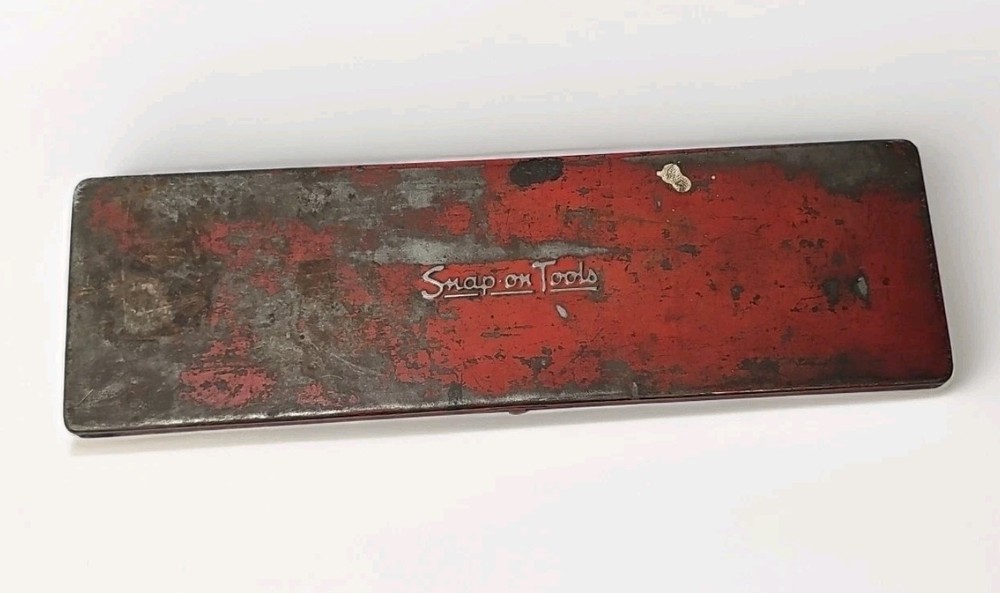 Vtg Snap On Tool Box Red Metal Tool Case Box