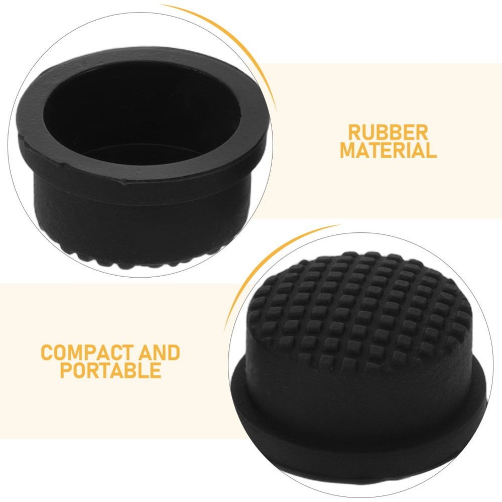 2 PCS Waterproof Rechargeable Flashlight Push Button Switch Boot Cap Electric