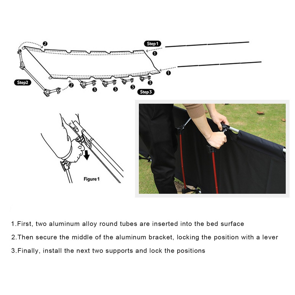 Camping Cots for Adults Outdoors Backpacking, Folding Sleeping Cots Portable Cot