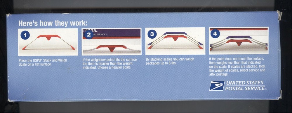 USPS STACK AND WEIGH SCALES 1-6 LBS.