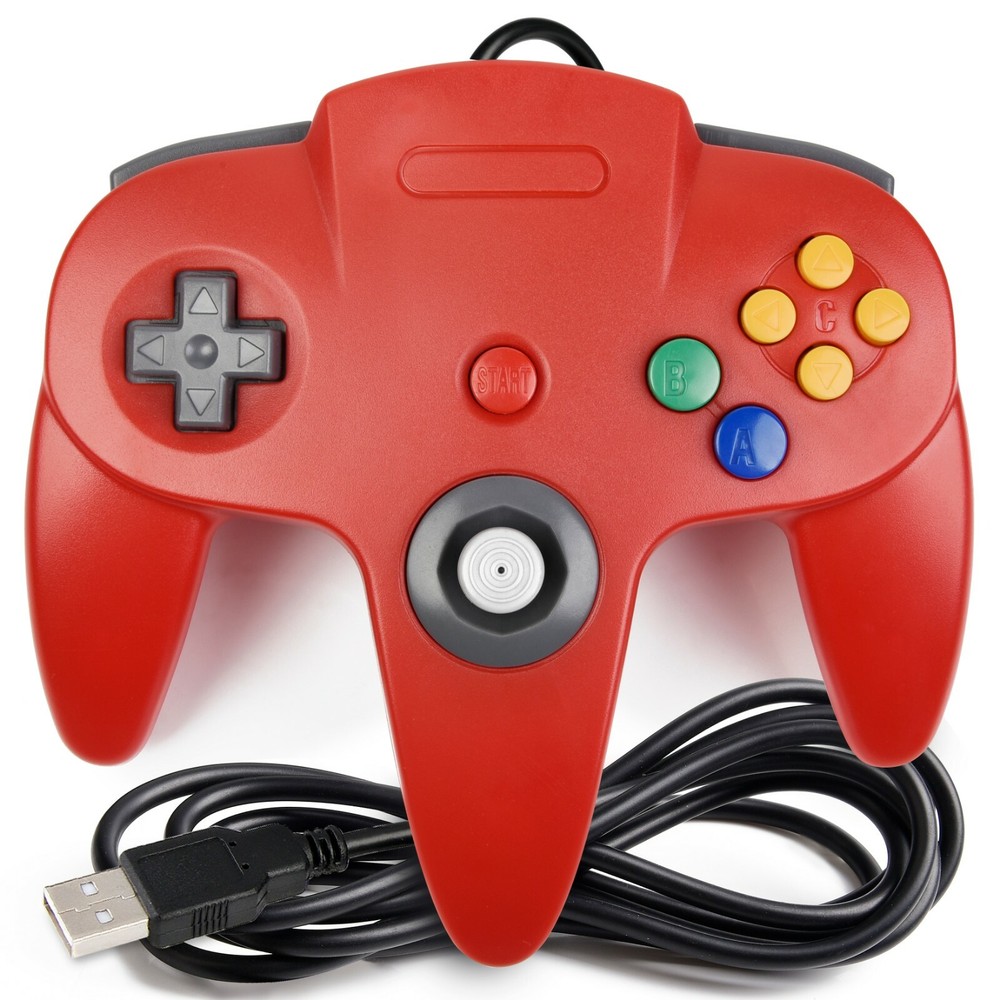 N64 USB Controller Gamepad Joystick Joypad for Windows PC MAC Linux Raspberry Pi