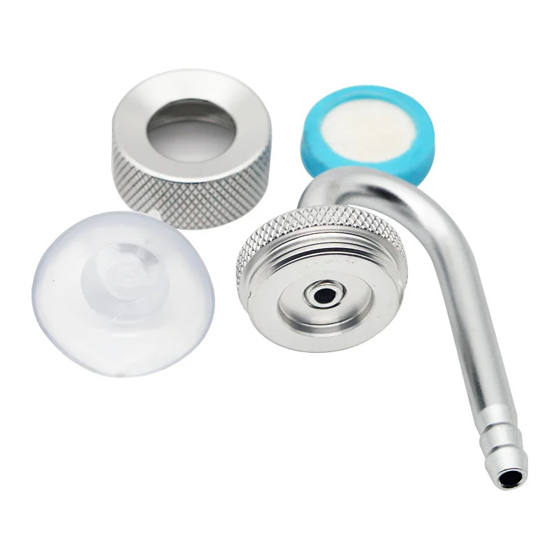 Aquarium Co2 Diffuser Solenoid Regulator System Atomizer Fish Tank Bubble Silver