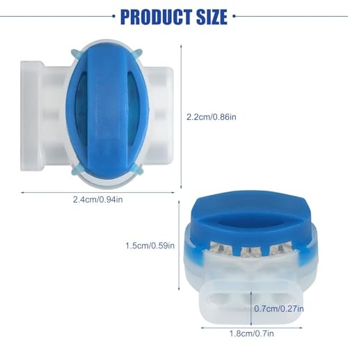 Electrical IDC 314-BOX Pigtail 3 Wire Connector, Self-Stripping Moisture