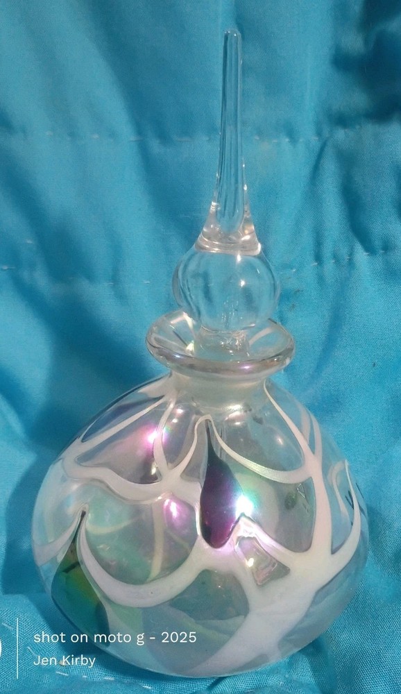 Vintage Iridescent Decorative Perfume Bottle