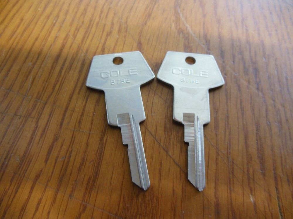 2 Cole B78E Key Blanks