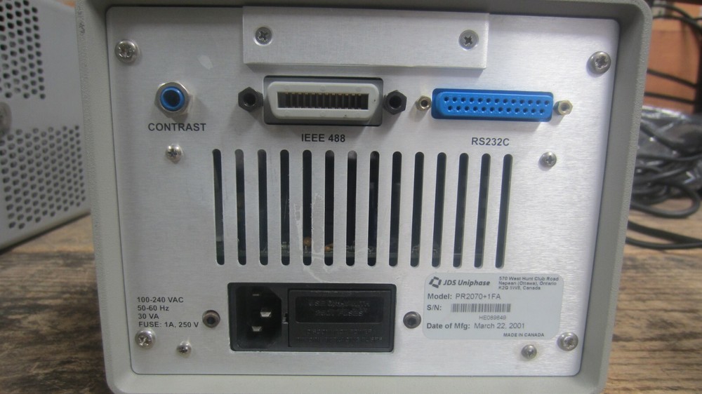 JDS Uniphase PR2000 Polarization Controller (SN= HE089649)