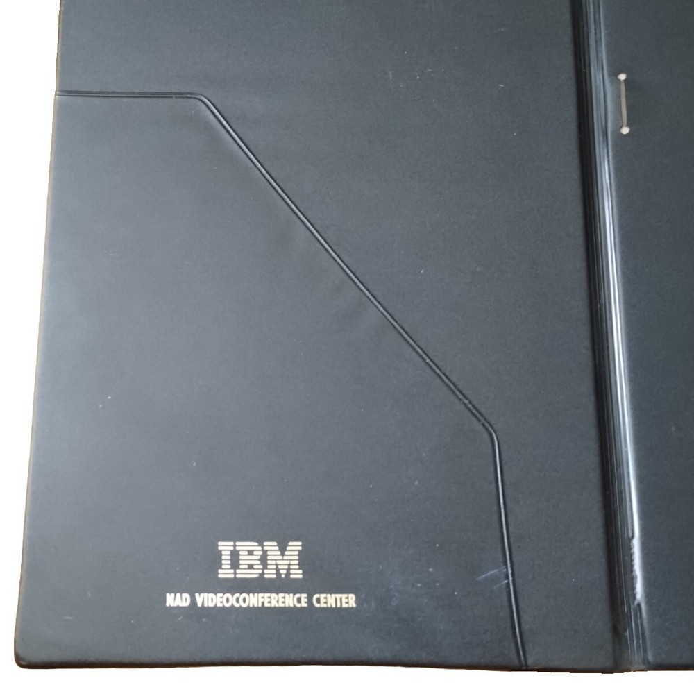 Vtg Business IBM NAD VIDEOCONFERENCE CENTER Notepad Document Holder-Folder HTF