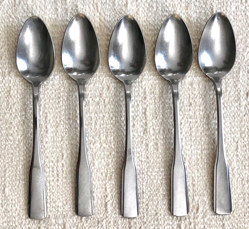 Reed & Barton COLONIAL HALL Stainless Rebacraft 5 Teaspoons