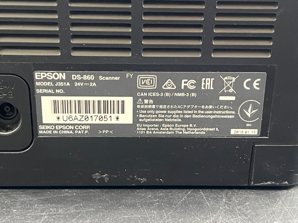 EPSON DS-860 J351A High Speed Document Scanner
