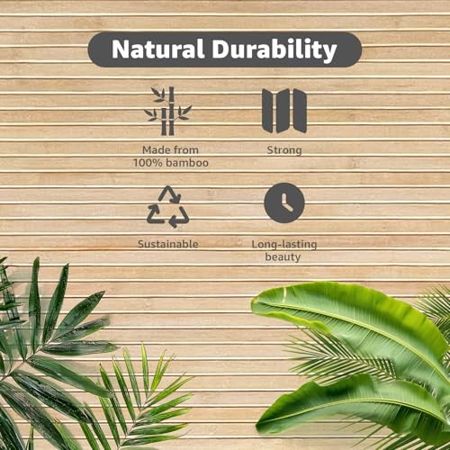 Natural Bamboo Wall Panel for Interior Wall Decor, 48" x 96" Carbonized