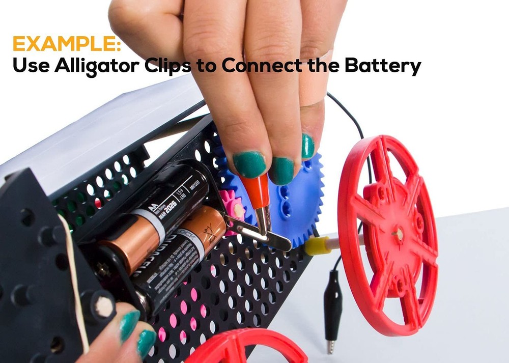 30PCS Color-Coded Alligator Clips for Electrical Experiments - Detachable Design