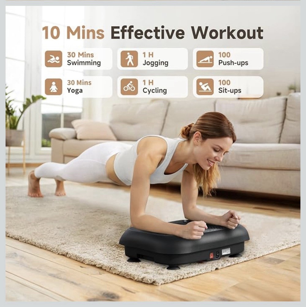 BTXON Oscillating Vibration Plate Remote Control Touch Screen Magnet Massage