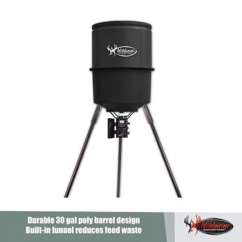 Automatic Wildlife Feeder 30 Gallon Quick Set Adjustable Timer W/ Varmint Guard