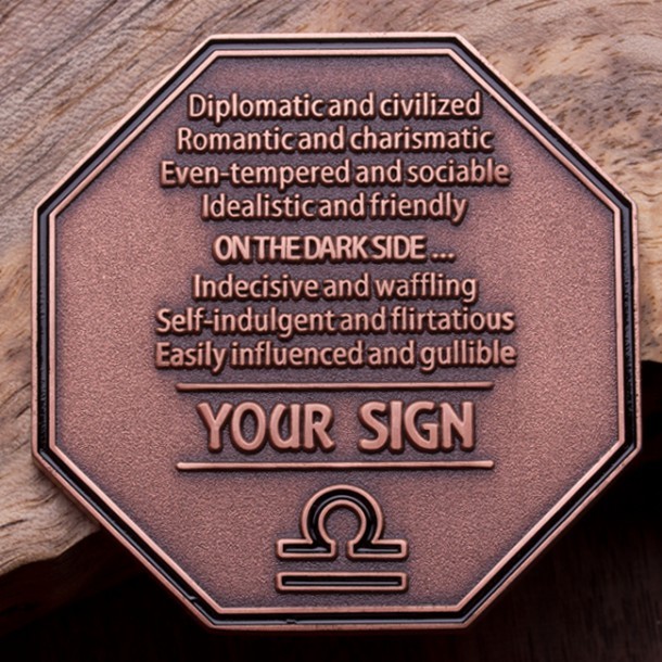 Libra Zodiac Coin