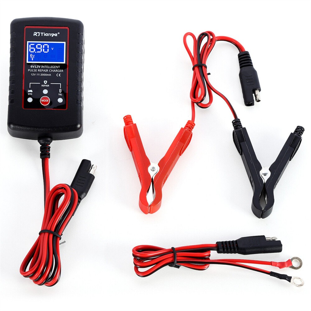 12V/6V Automatic Battery Charger Maintainer Motorcycle Car ATV Trickle Float