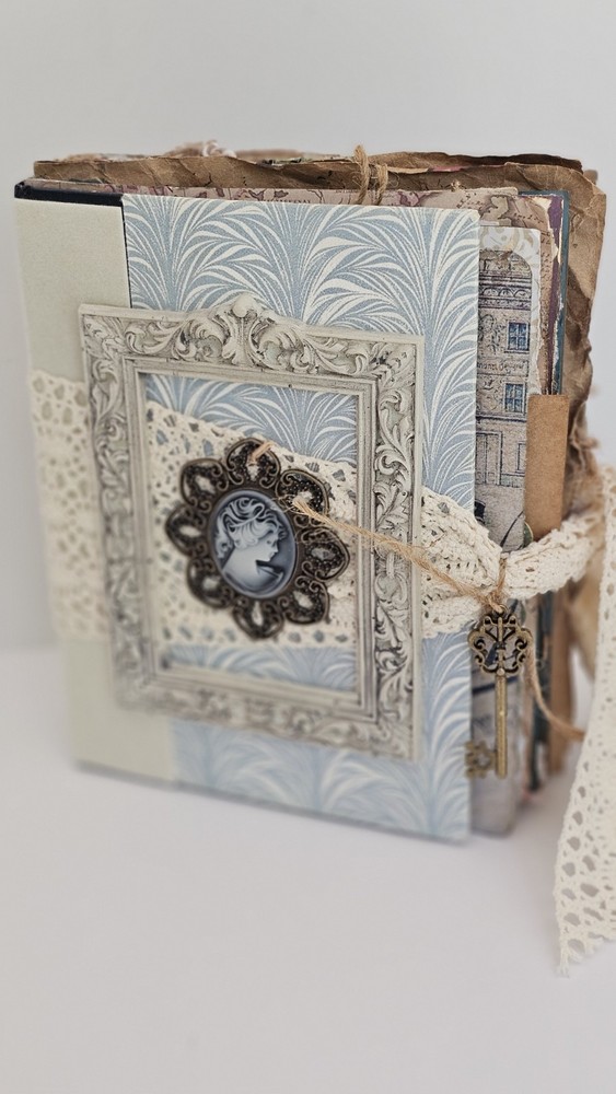 Handmade Junk Journal Travel Theme Book