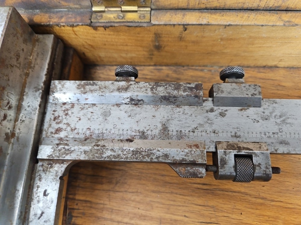 Vintage 25" Steel Schweitzer Caliper Micrometer