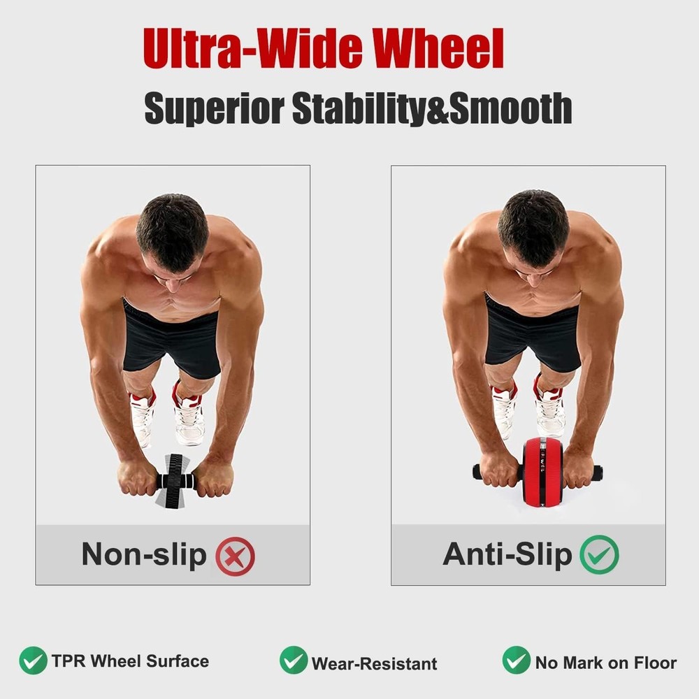 Ab Roller Wheel, Abs Workout Equipment for Abdominal & Core Strength Training...