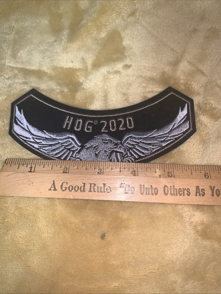 Harley Davidson HOG 2020 Patch Black Eagle for Jacket Vest
