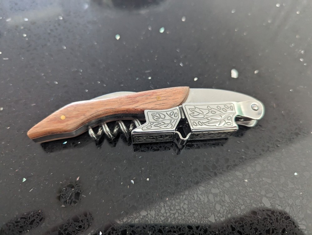 Wine Corkscrew Bottle Opener New Wooden Handle