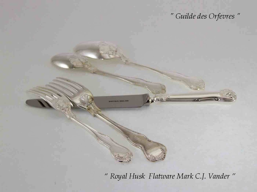Finest Silver Plated 5 Pc Place-Setting, Royal-Husk