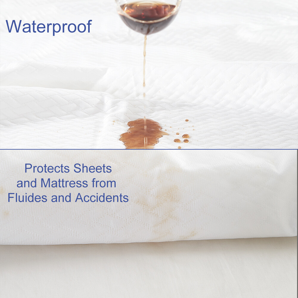 Waterproof Mattress Protector Fitted Mattress 18" Deep Fitted Bed Sheet