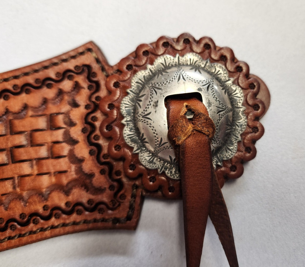 Handmade Custom Spur Straps With Sterling Conchos
