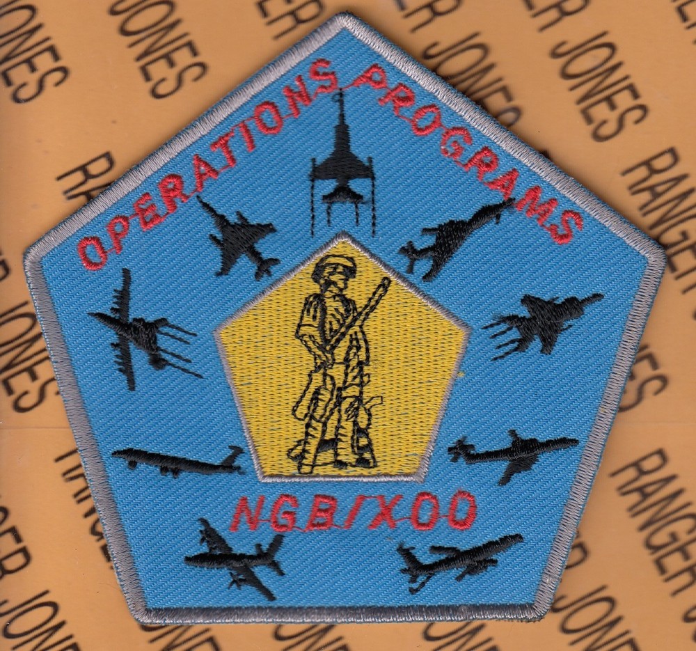 USAF Air Force Operations Programs Natinal Guard Bureau XOO ~4.5" patch c/e