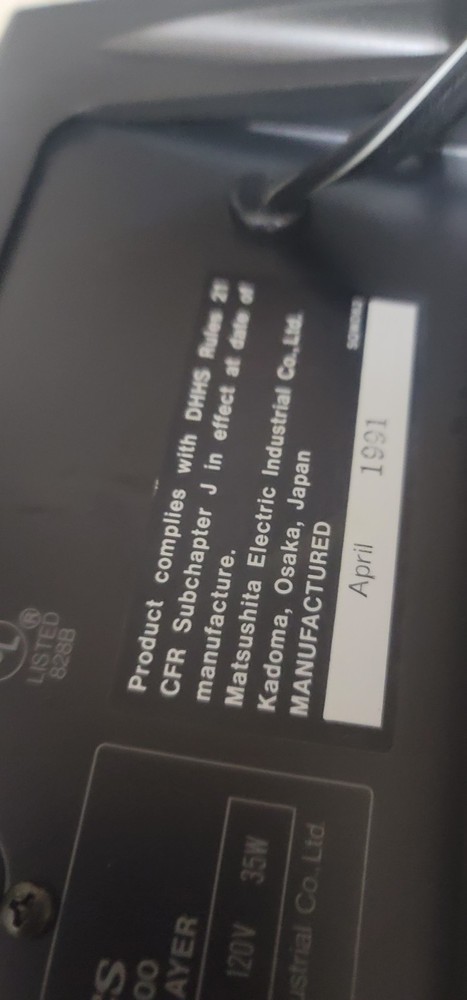 Technics SL-P1300 Top Loading CD Player Pro Broadcast Grade 1991