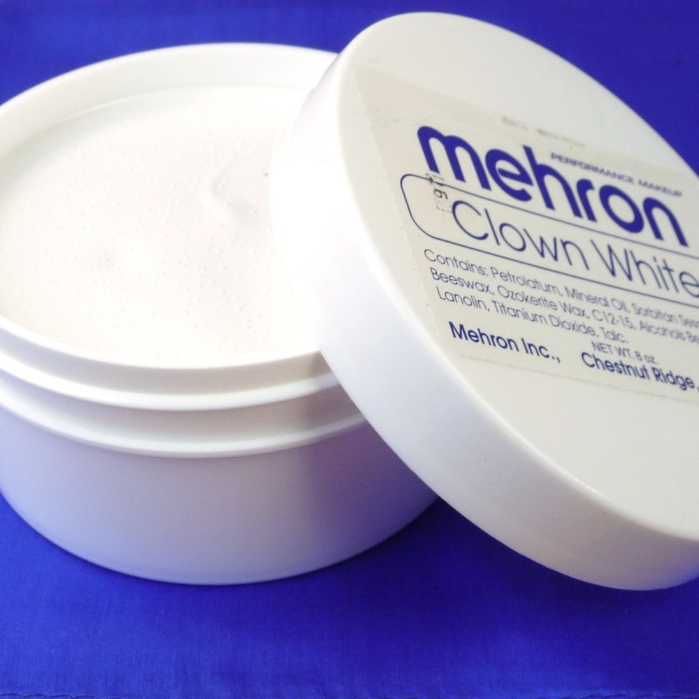Mehron Clown White 8 oz makeup