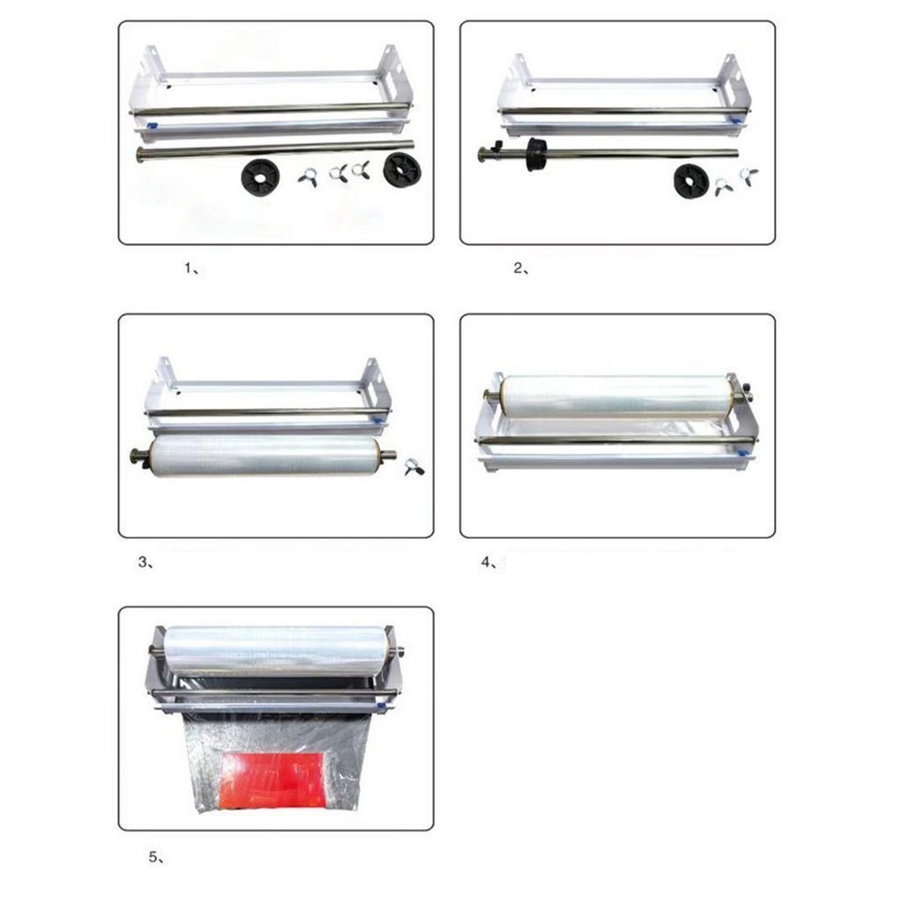 Stretch Film Wrap Dispenser Easy Packaging Experience Metal Wrapping Machine