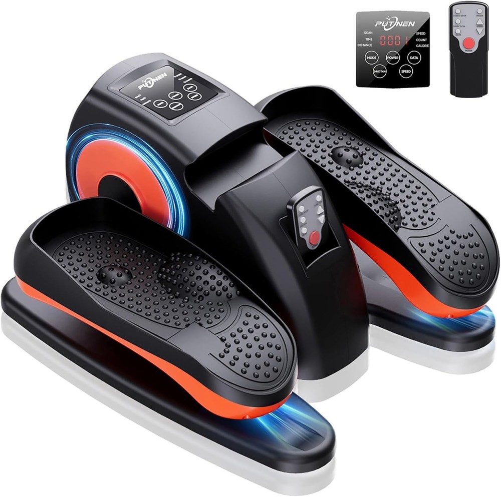 Compact Under Desk Elliptical - LCD Display & Adjustable Resistance for Seniors