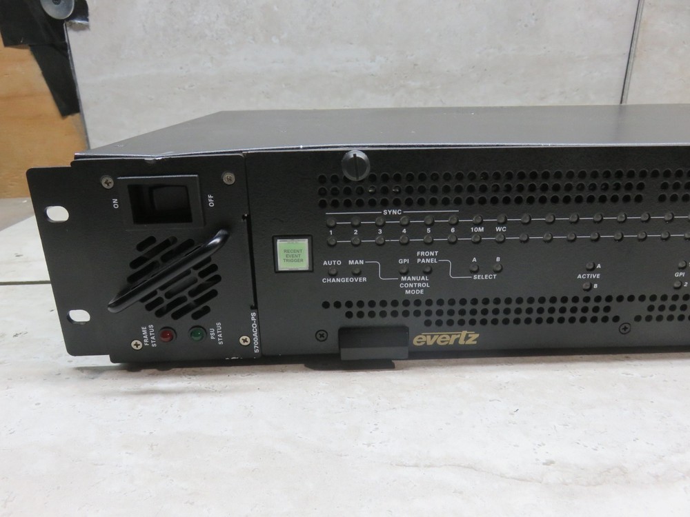 Evertz 5700ACO Automatic Changeover for 5700 IP Master Sync and Clock Generator