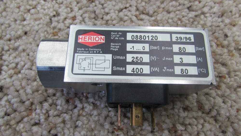 Herion 0880120  Pressure Switch  NIB