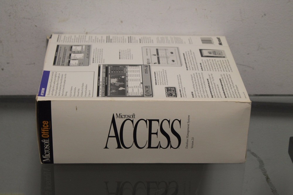 Rare Microsoft Access Relational Database Management System For Windows