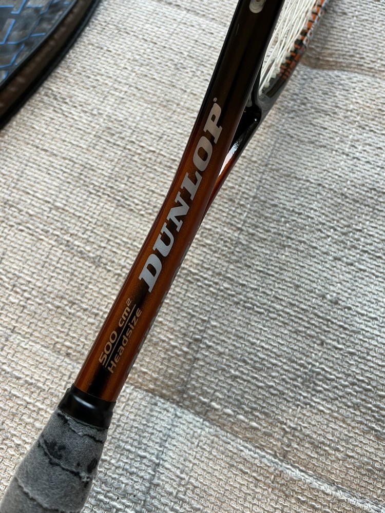 Dunlop orange Squash Racket power tech 500cm2 bag