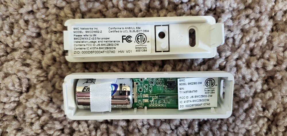 Model # SMCDW02-Z - SMC Networks Door & Window Sensor (1 Sensor)
